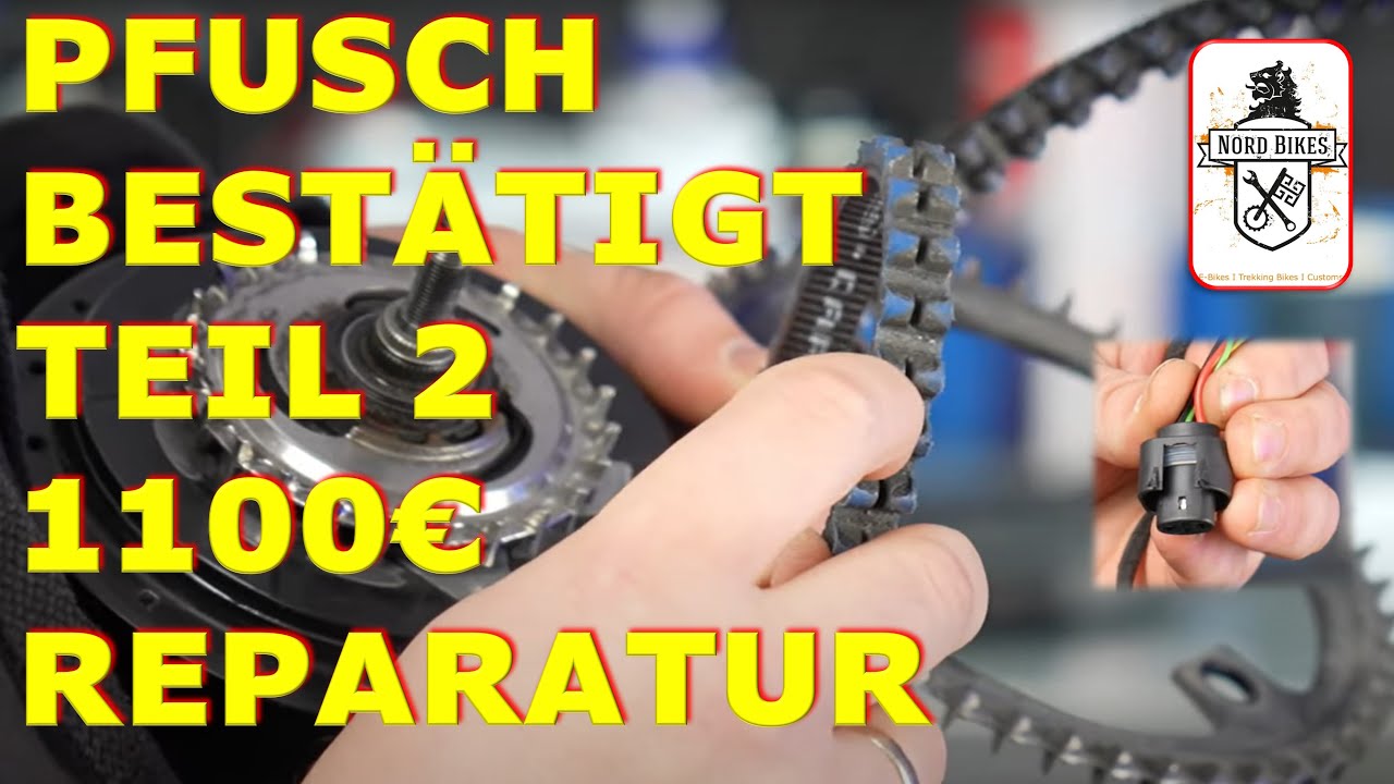 Von Riemen auf Kette umgerüstet. Viele Mängel und eine teuere Reparatur.