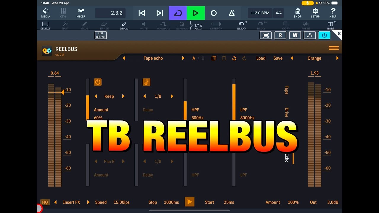 TB ReelBus - Authentic & Accurate Magnetic Tape Simulation - Demo for the iPad