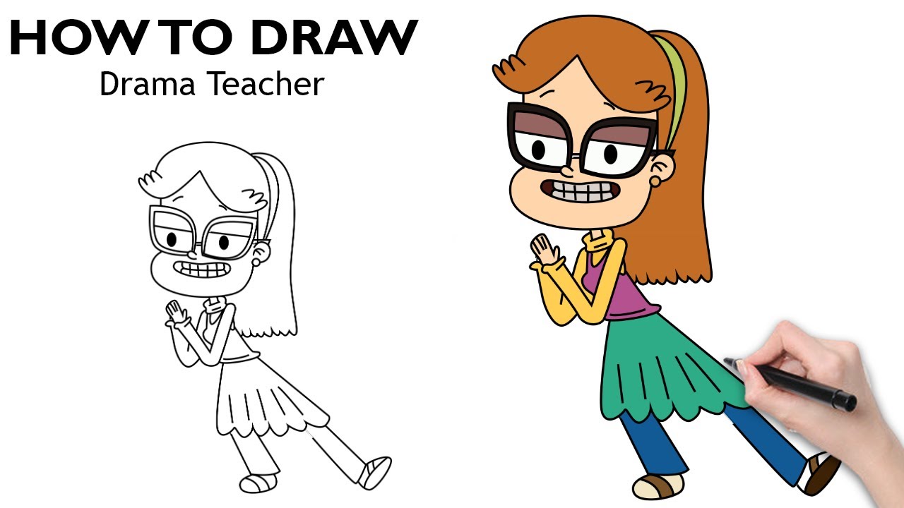 Drawing Drama Teacher | Looped
