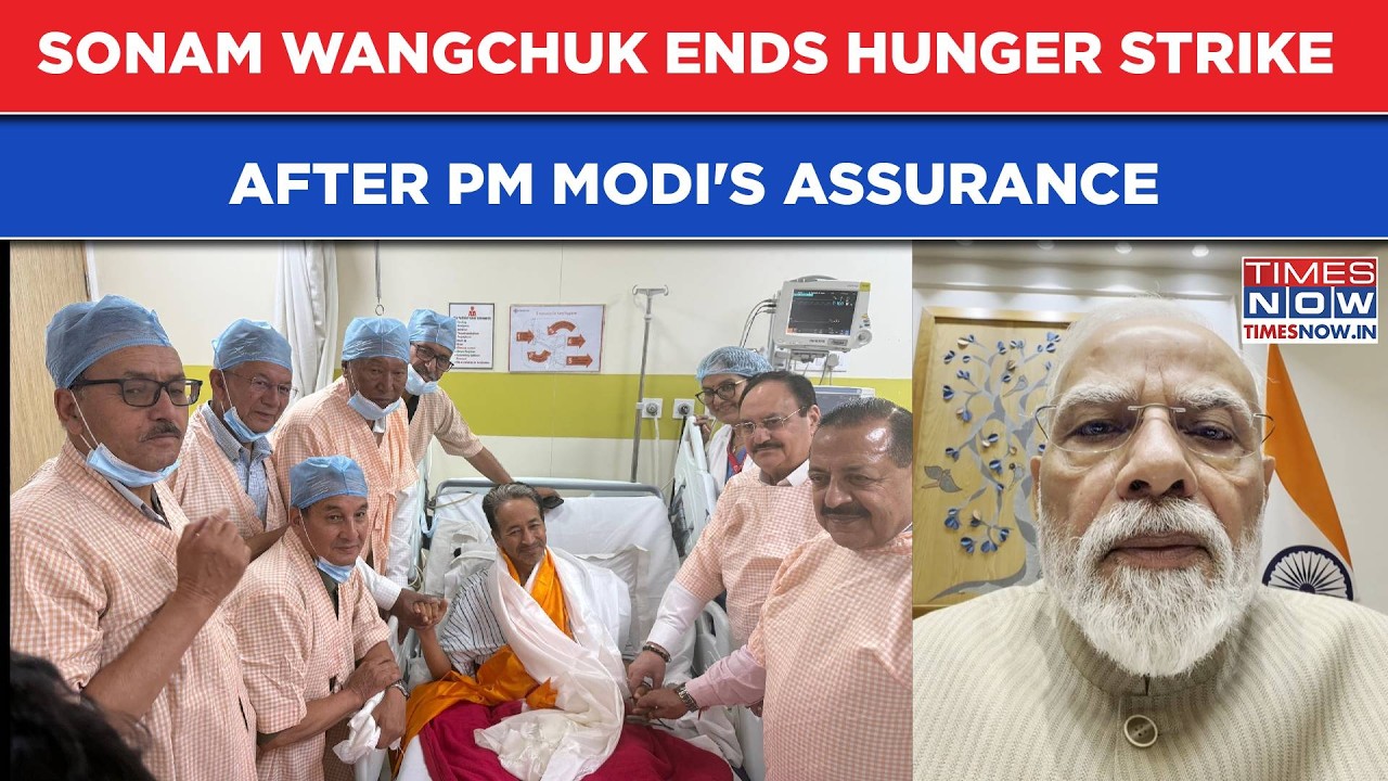 Sonam Wangchuk Ends Hunger Strike Minutes After Modi's Assurance On Paper Leaks Amid CJP Protest