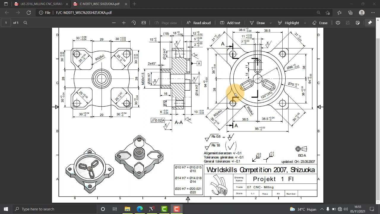 Mastercam menggambar 3D