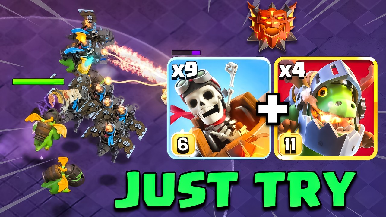 Dragon Rider Attack | Just Try This Strategy Th18 in Clash of Clans