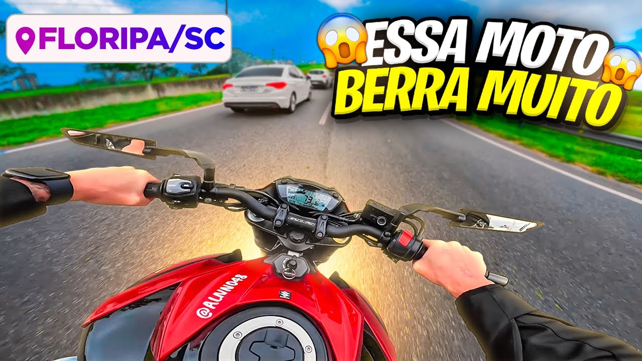 Saindo de Floripa de Gsx-s750 com Escapamento Hurricane