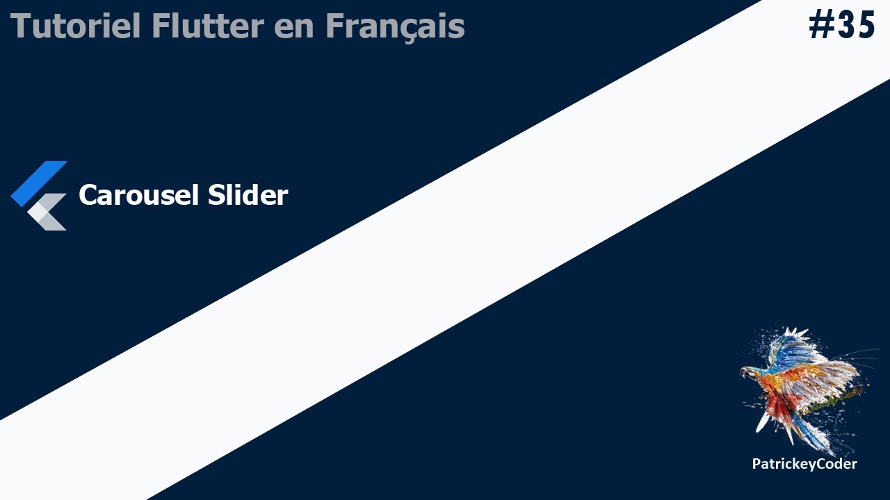 #35-Tutoriel Flutter en Français -  Carousel Slider