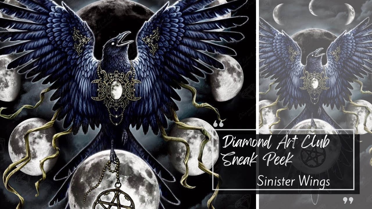 Diamond Art Club Sneak Peek || Sinister Wings…how many bags of 310!?