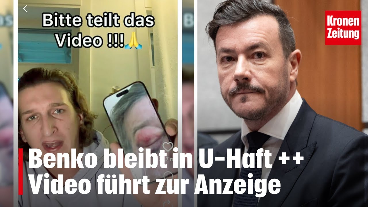 Benko bleibt in U-Haft ++ Video führt zur Anzeige | krone.tv NEWS