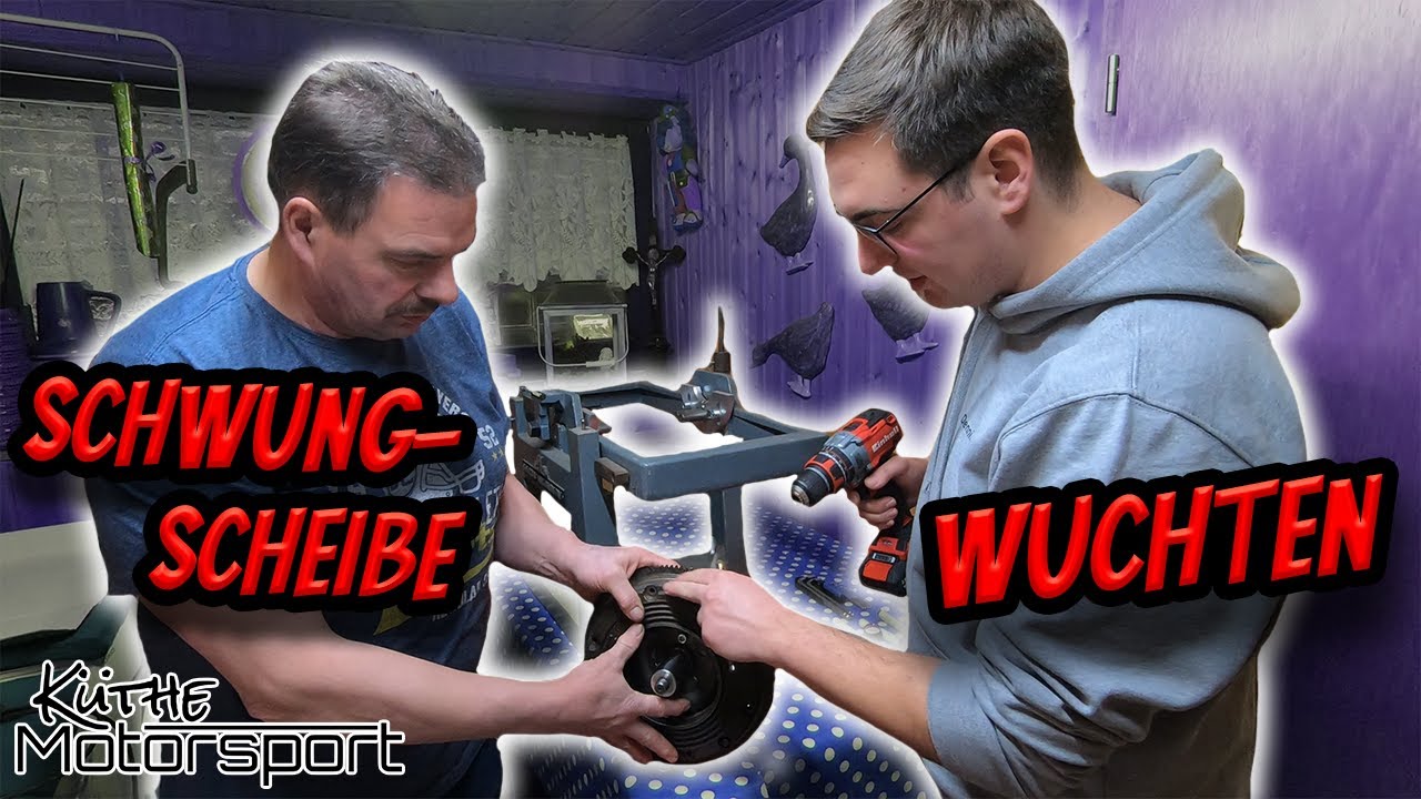 So WUCHTEN wir unsere SCHWUNGSCHEIBEN | statisch Wuchten | Wuchtwaage | Küthe Motorsport