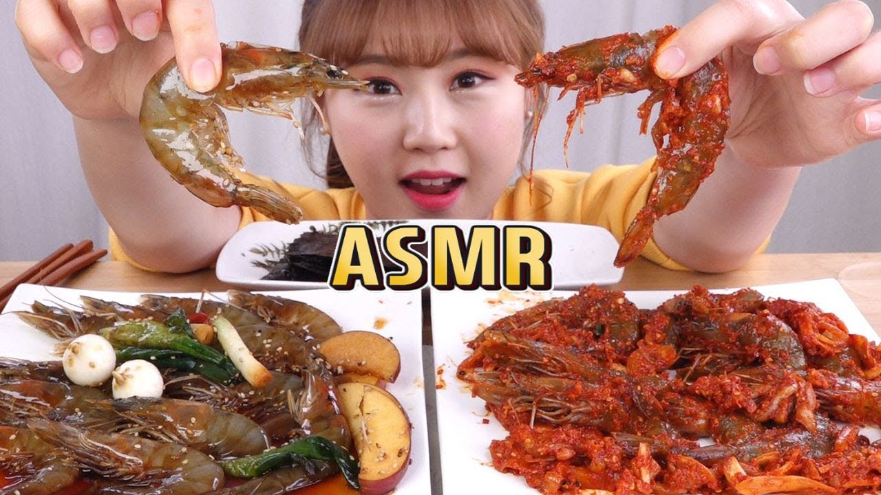 ASMR Mukbang｜게장 만드는김에 같이 만든 간장새우와 양념새우 먹방! 리얼사운드!