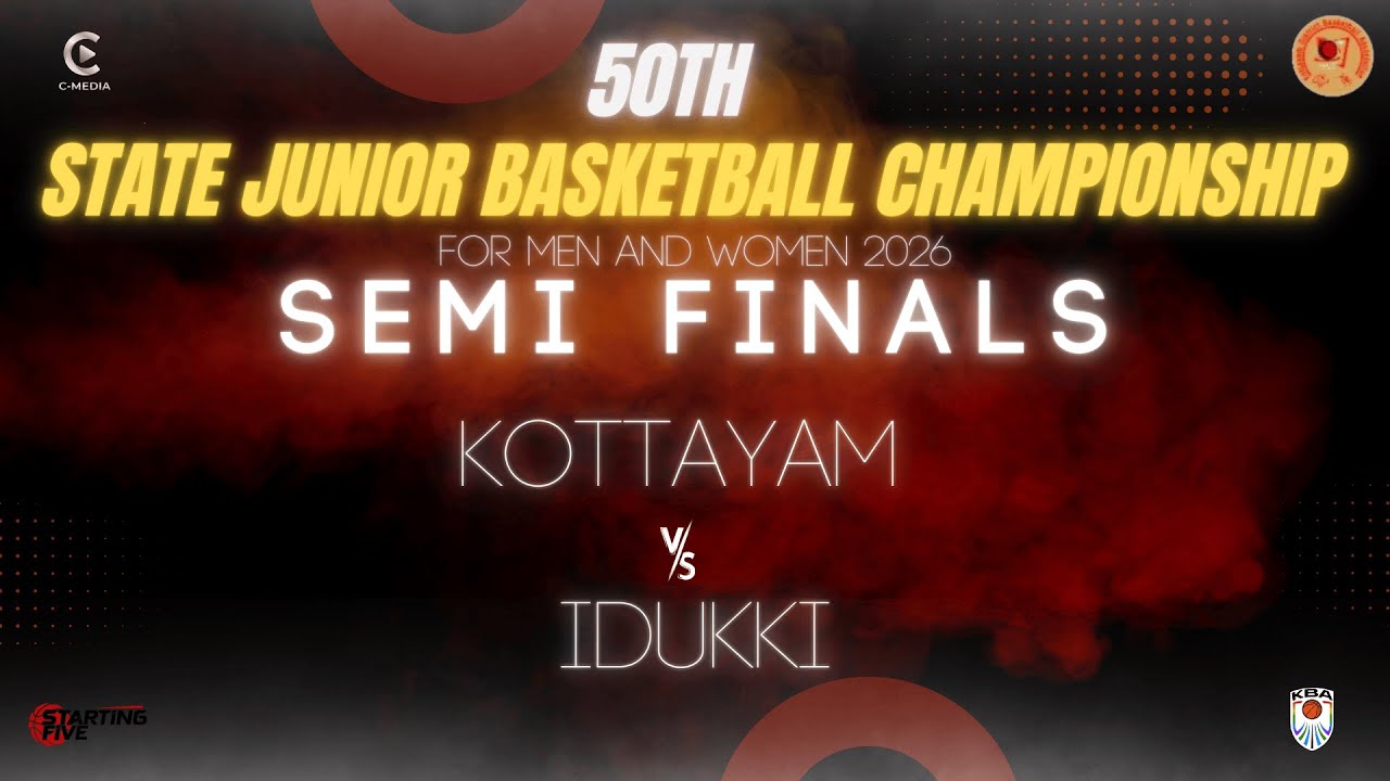 KOTTAYAM VS IDUKKI, SEMI FINALS, 50TH JUNIOR STATE BASKETBALL FOR MEN AND WOMAN 2026