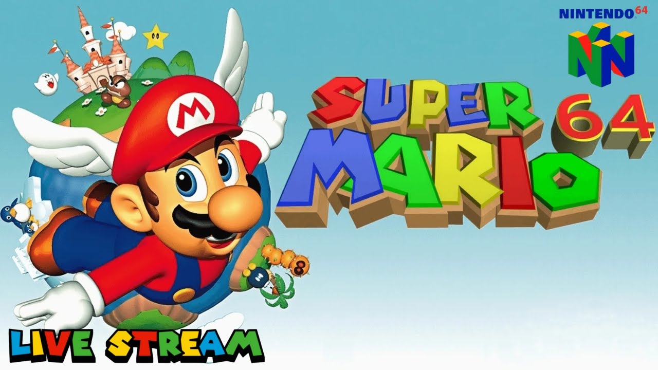 Super Mario 64: The 120 Star Challenge Live Stream!!