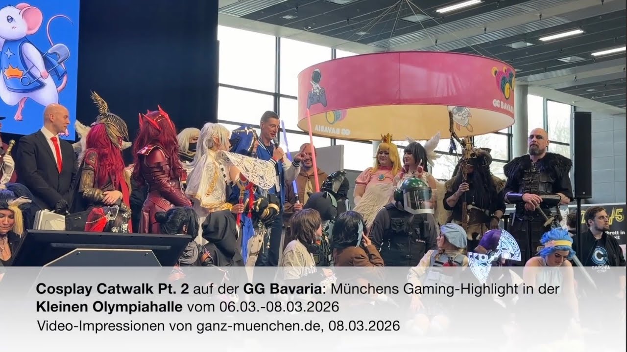 Cosplay Catwalk Pt. 2 auf der GG Bavaria: Münchens Gaming-Highlight in der Kleinen Olympiahalle