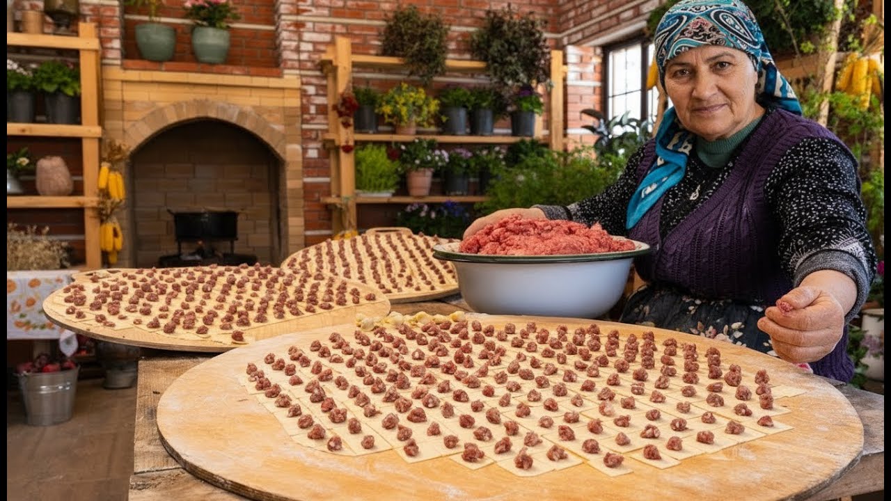 🌿 Dushpere: Authentic Flavors of Traditional Azerbaijani Pasta from the Village