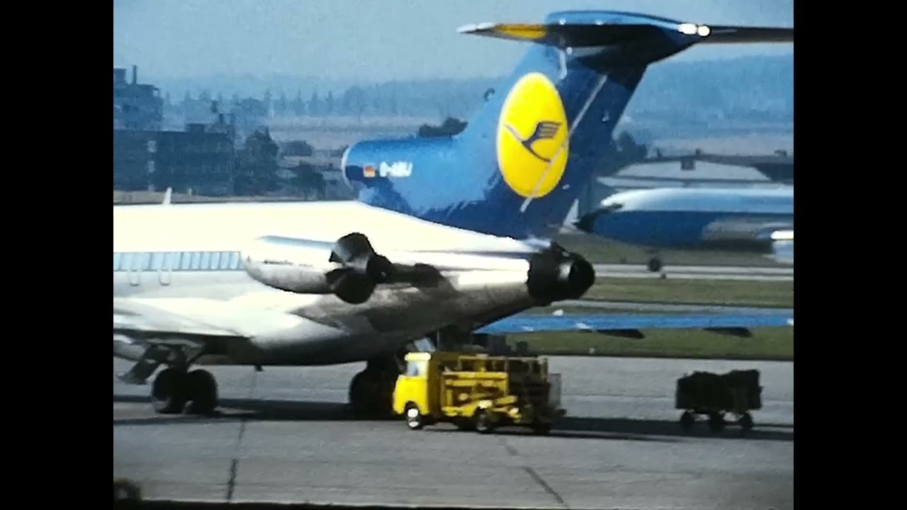 Planespotting am Flughafen Stuttgart, 1970er ++ Super 8