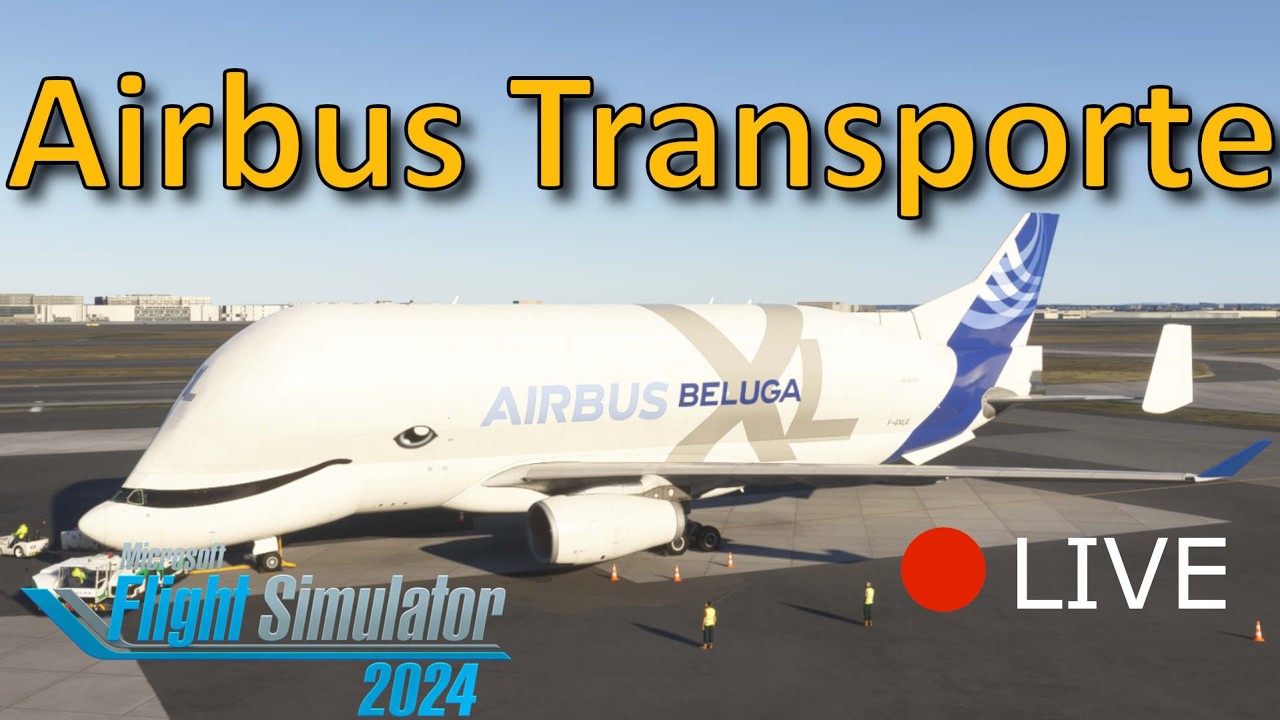 Den Airbus im Airbus transportieren | Unterwegs im Beluga XL | Toulouse-Finkenwerder | MSFS 24