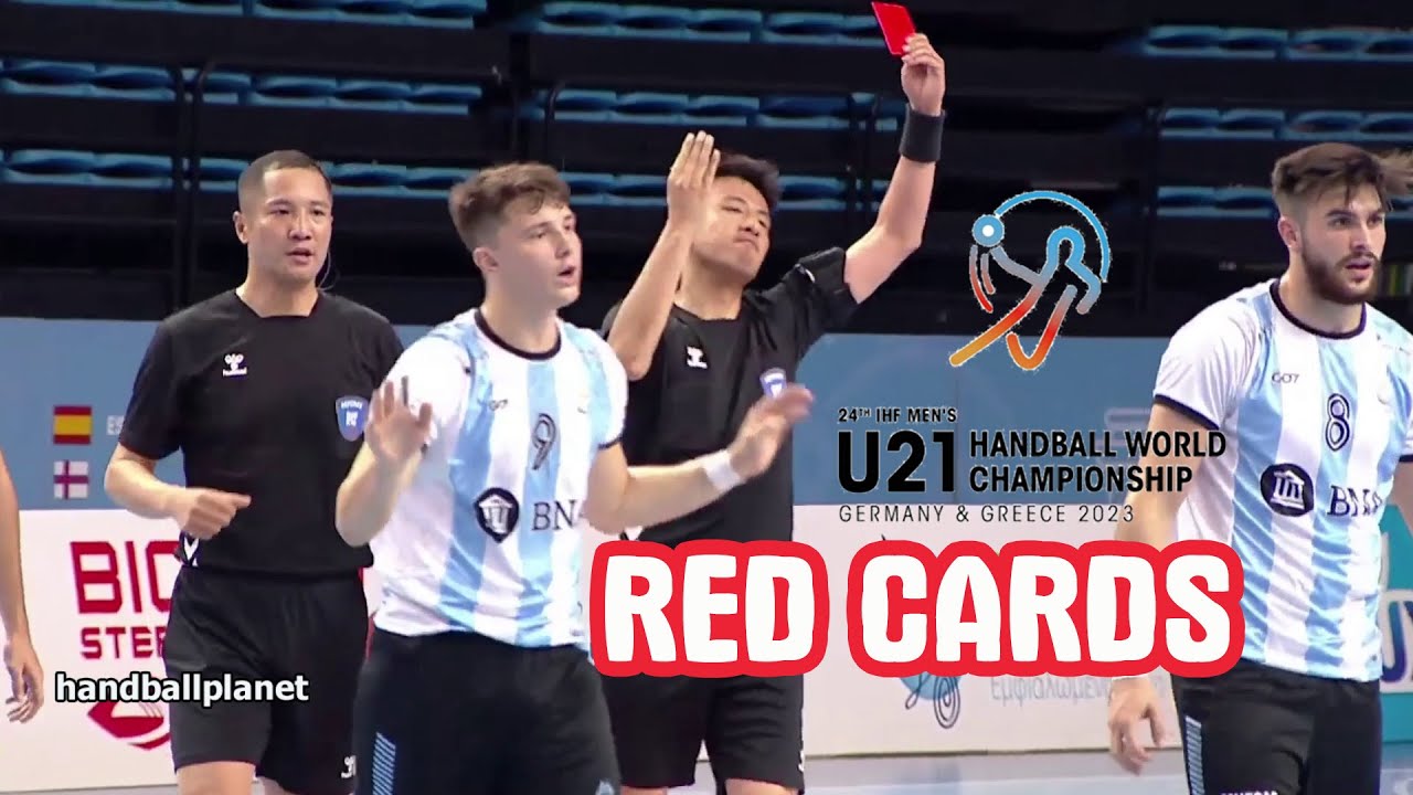 Red Cards in Junior Handball 2023 | World Championship