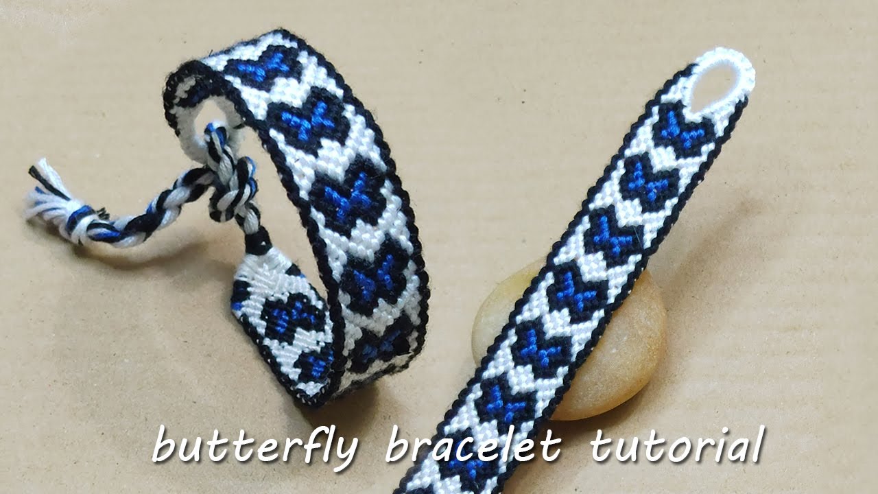 How to make a butterfly friendship bracelet for beginner?