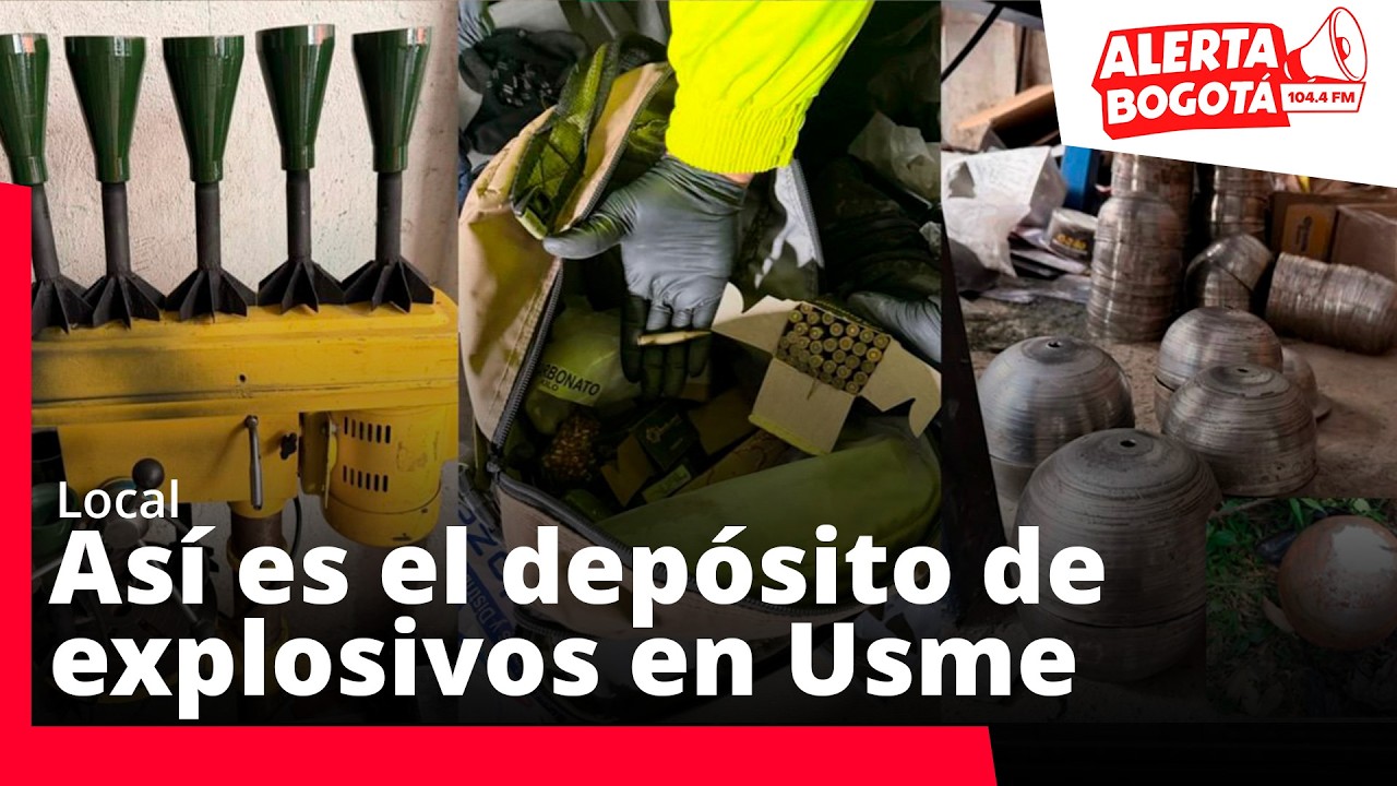 Lo que encontraron dentro del taller con explosivos de Usme
