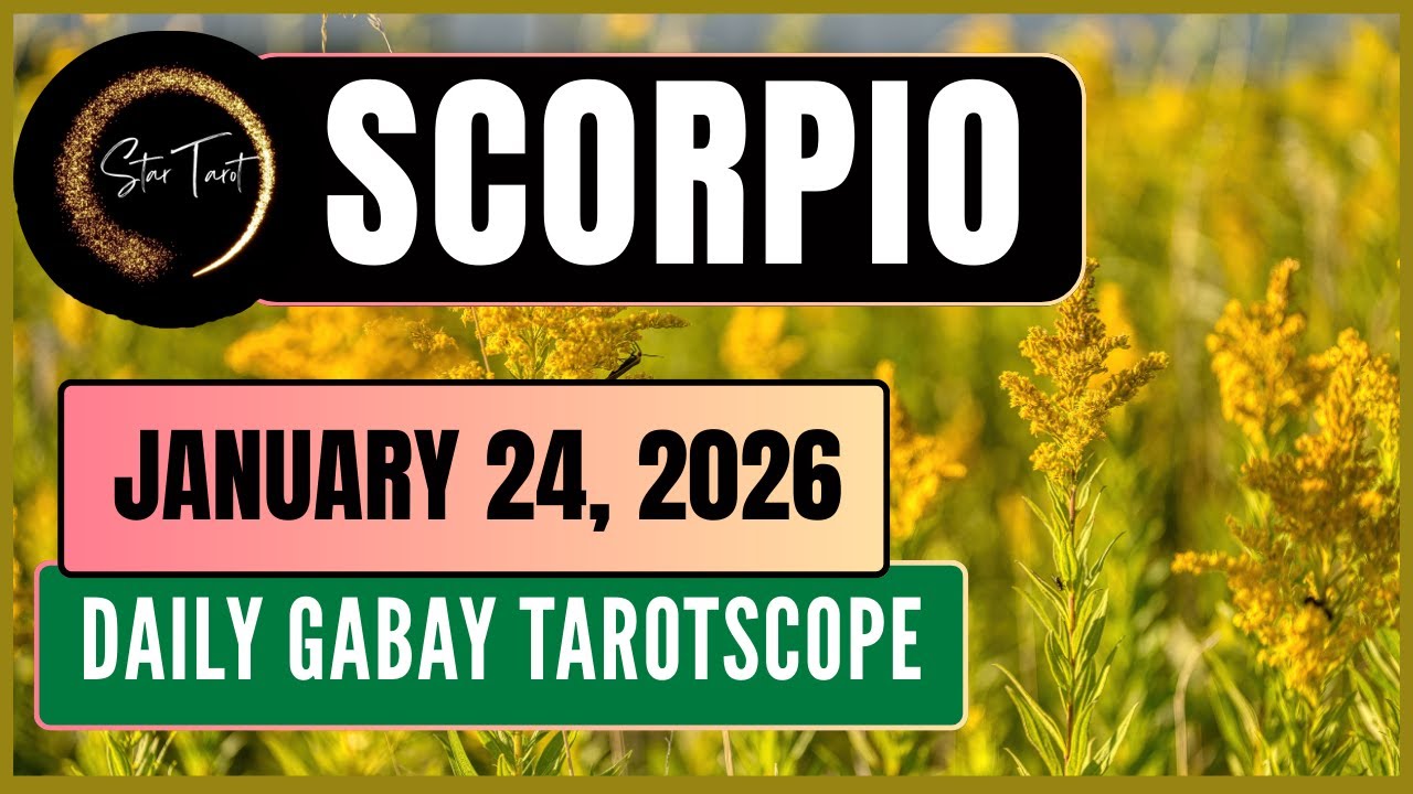 ANO'NG KAILANGAN MONG MALAMAN NGAYON SCORPIO JANUARY 24, 2026  💫DAILY GABAY TAROTSCOPE