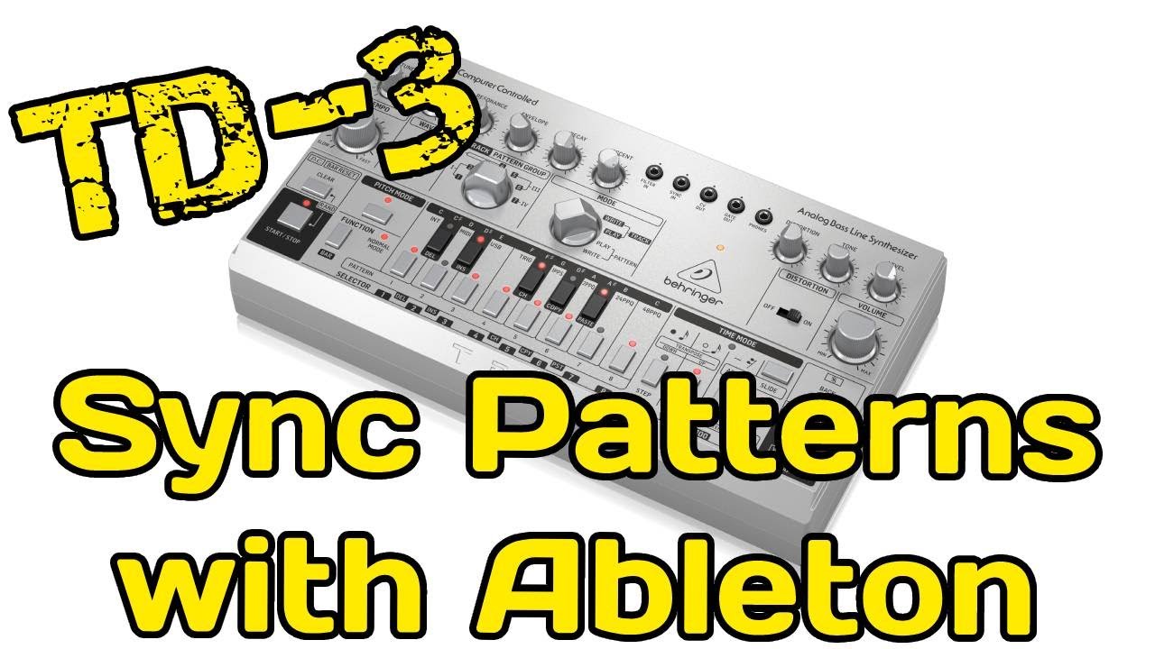 Как настроить Behringer TD-3 на Ableton с помощью шаблонов