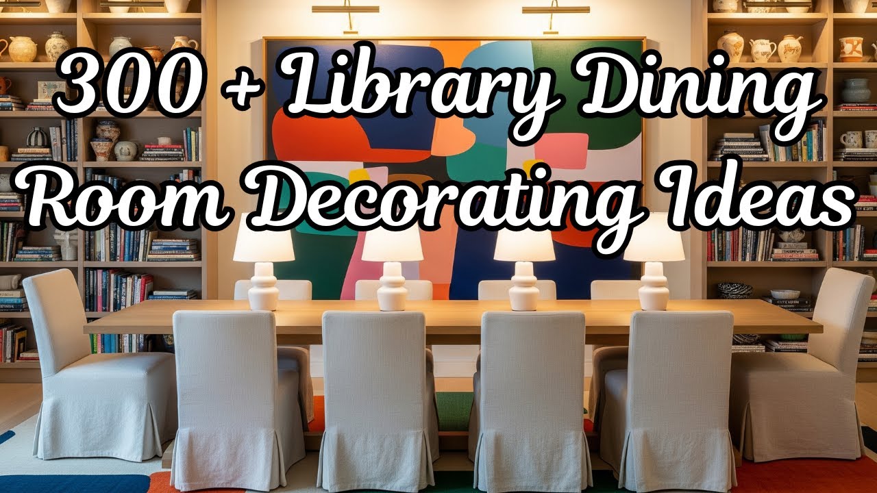 How to Decorate a Library Dining Room - 300 + Dining Room Library Decorating Ideas