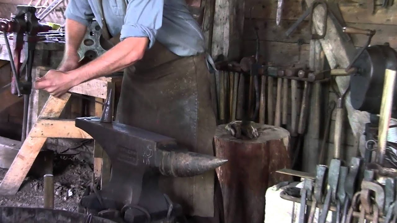Forging Lantern Hook at the Highland Village Museum