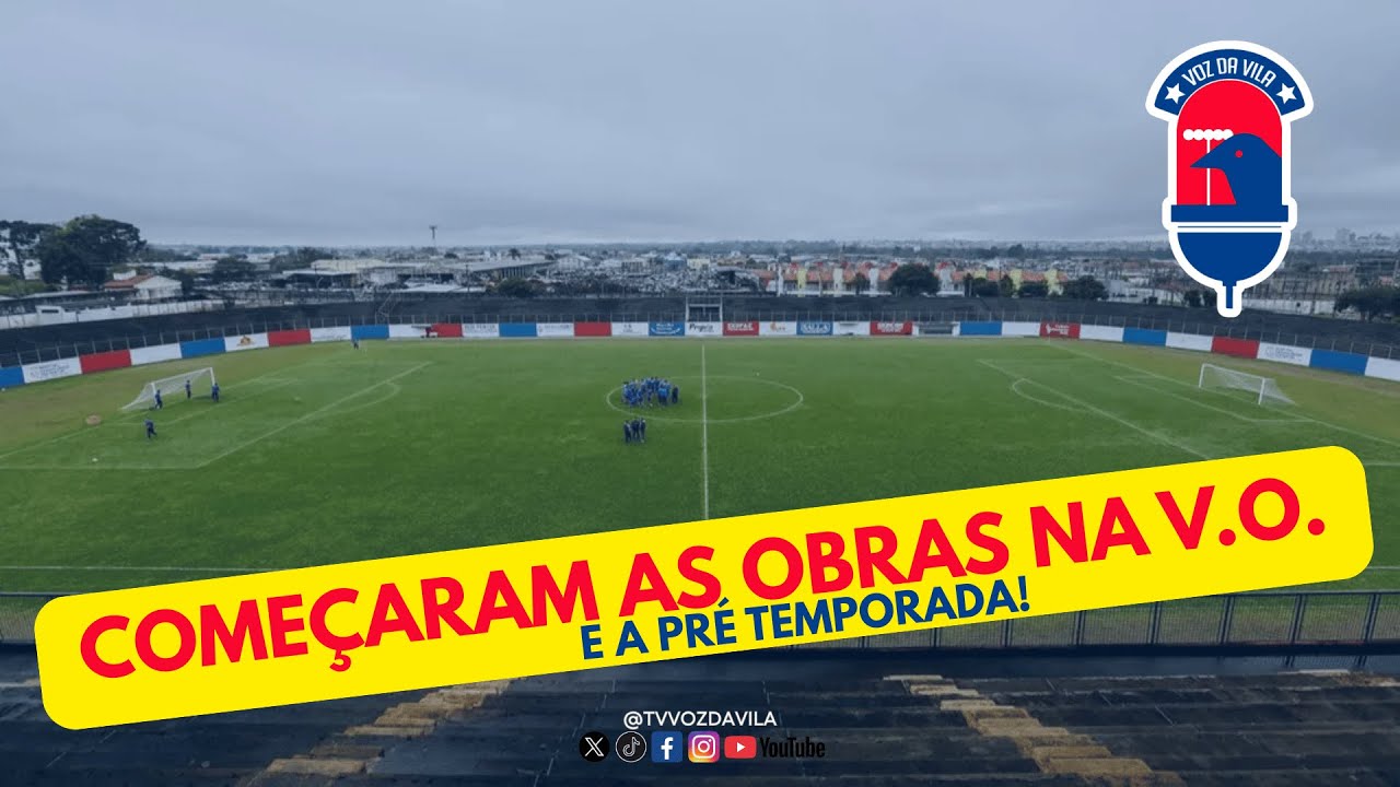 OBRAS NA VILA OLIMPICA E PRÉ-TEMPORADA!