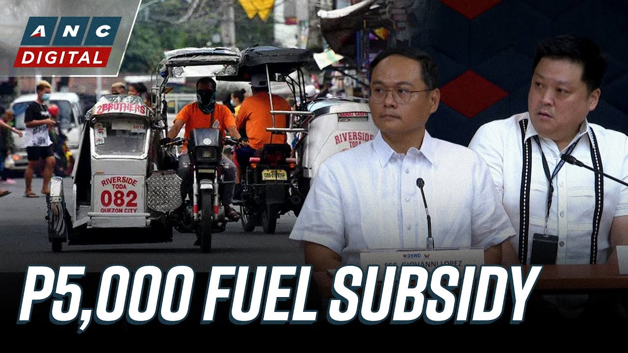 DSWD to roll out P5,000 fuel aid for 139K NCR tricycle drivers starting March 17 | ANC