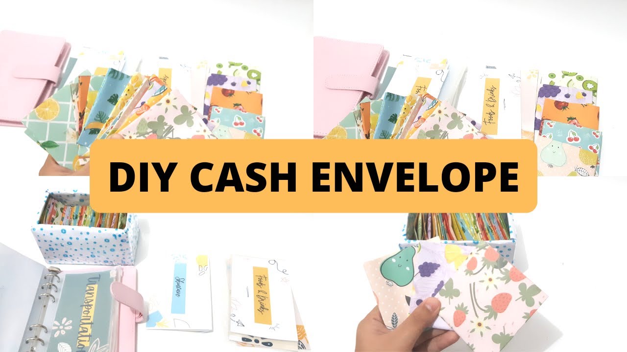 CARA MEMBUAT CASH ENVELOPE | FREE template DIY cash envelope