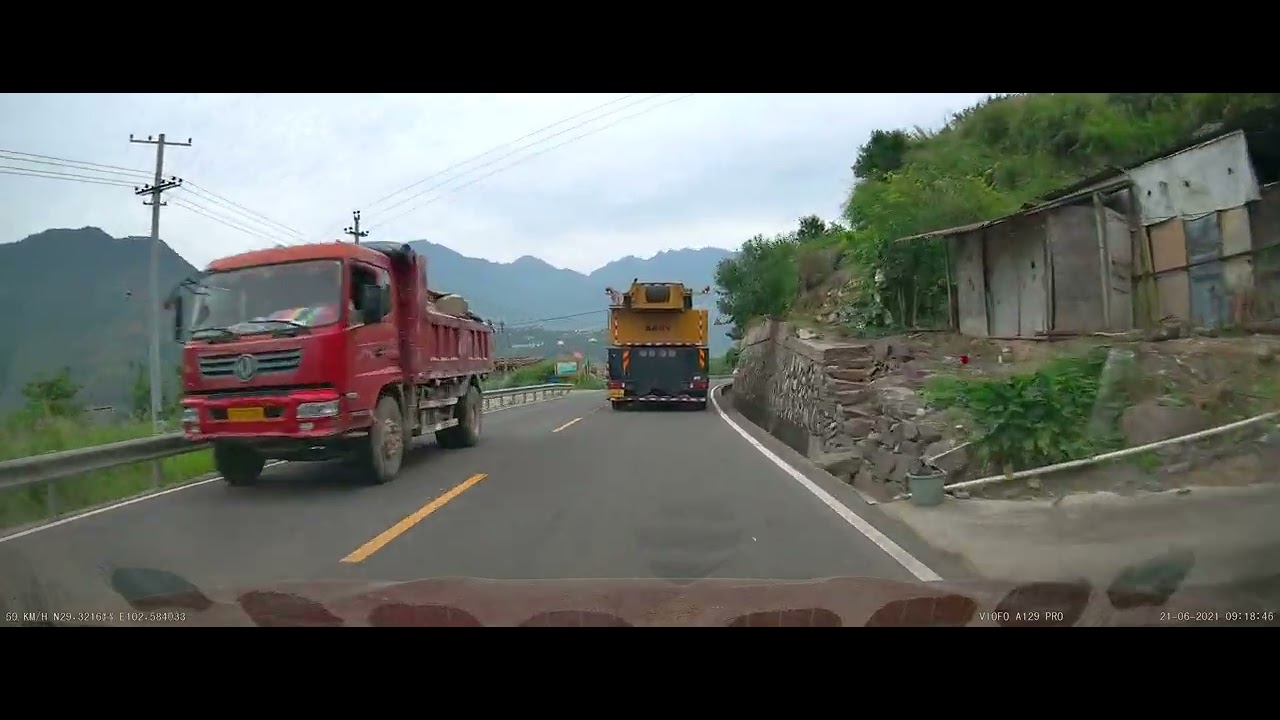 Hanyuan Dadu River Shimian County (beautiful scenery on the G108 National Road in West Sichuan)