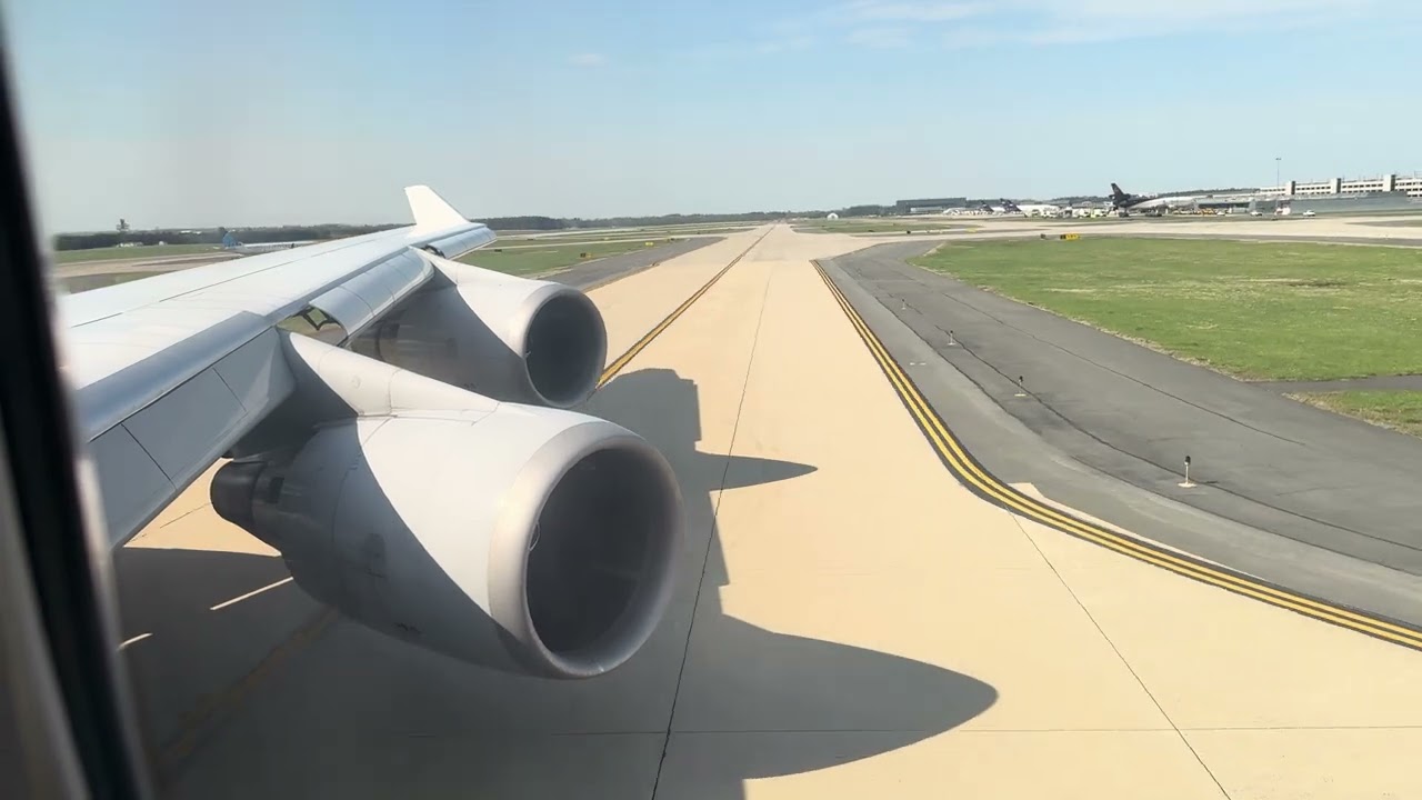 [4K] Lufthansa Boeing 747-400 - Landing Washington Dulles (IAD/KIAD)