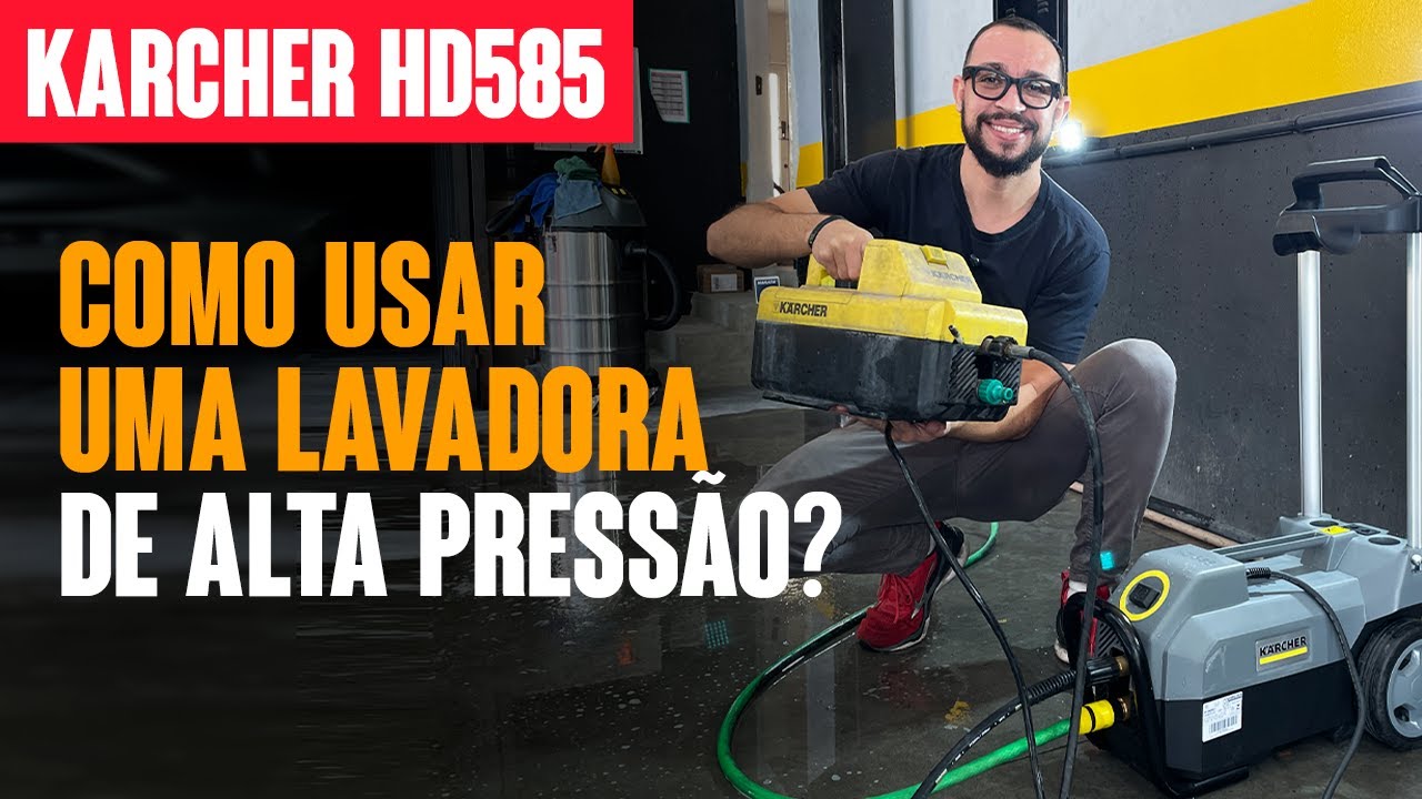 MÁQUINA DE ALTA PRESSÃO PARA LAVA RÁPIDO E ESTÉTICA AUTOMOTIVA? | Comprei uma nova Karcher HD585