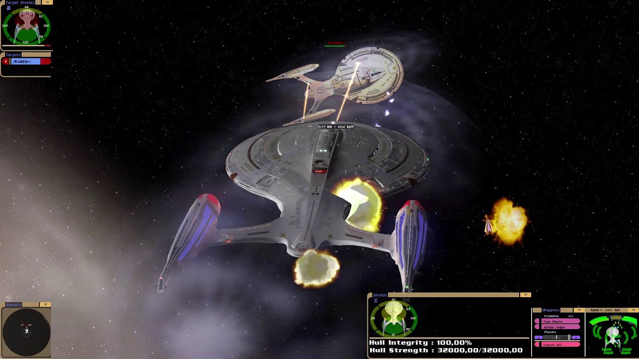 USS Century vs USS Arcadia | KM | Star Trek Bridge Commander