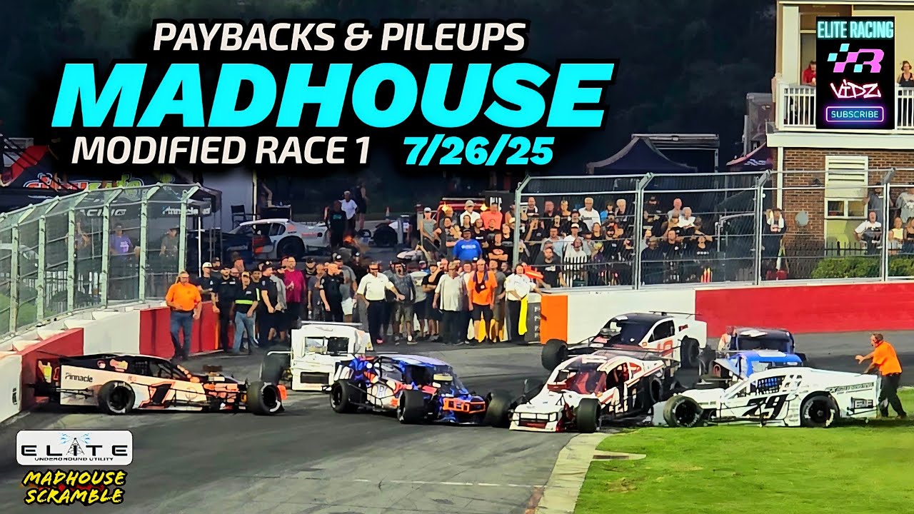 PAYBACKS & PILEUPS FROM THE MADHOUSE MODIFIED RACE 1 BOWMAN GRAY STADIUM 7/26/25