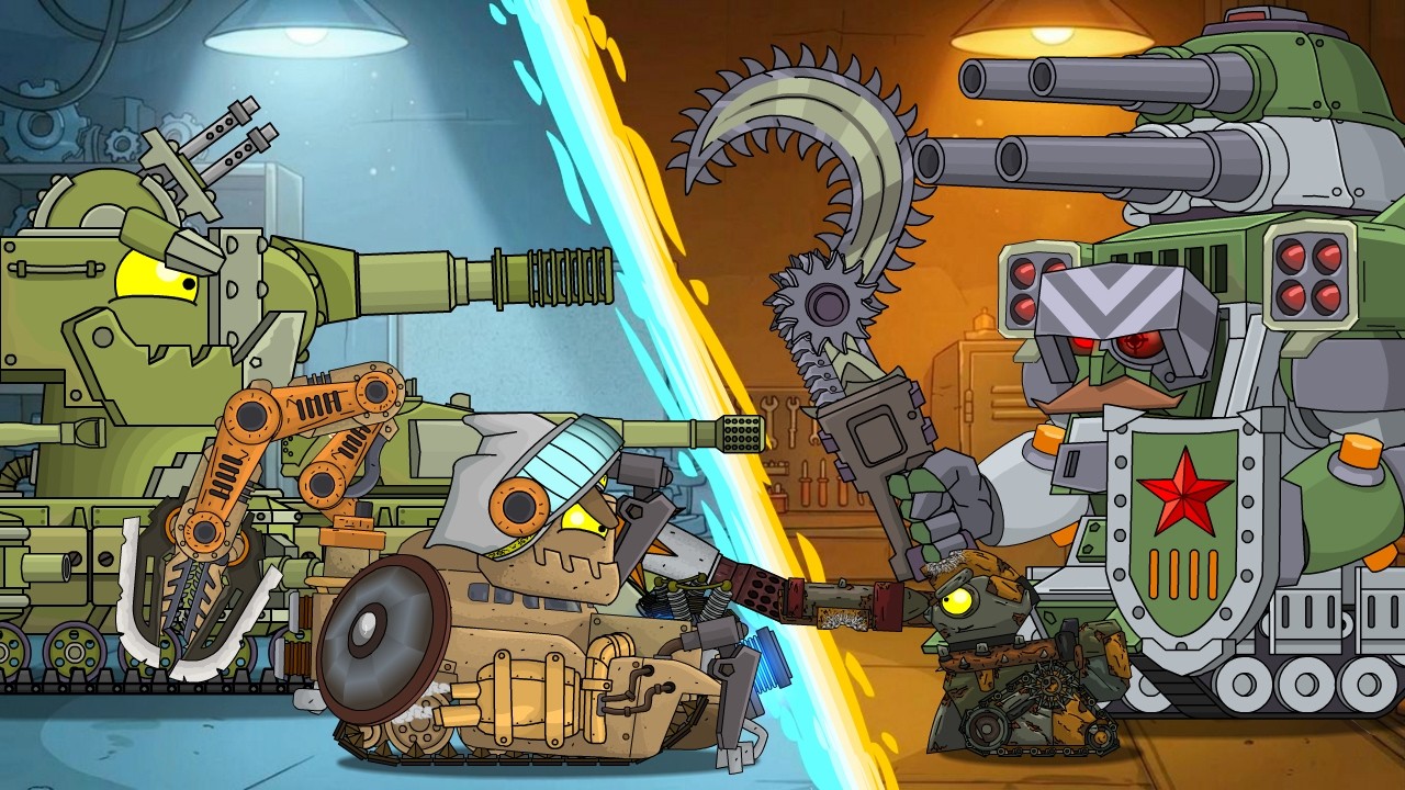 ГОНКА МЕХАНИКОВ: Кто быстрее соберёт СТАЛЬНОГО МОНСТРА!? - Мультики про танки