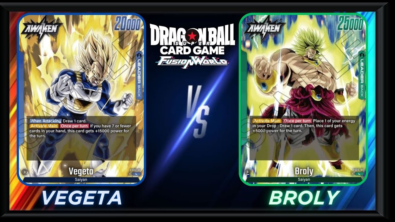 Blue Vegeta vs Green Broly :DBS Fusion World Gameplay
