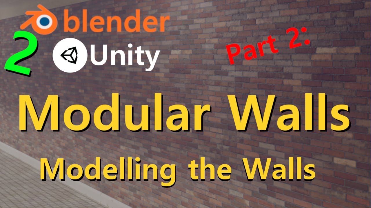 Modular Walls Part 2: Wall, Ceiling & Floor | Blender 2.9+