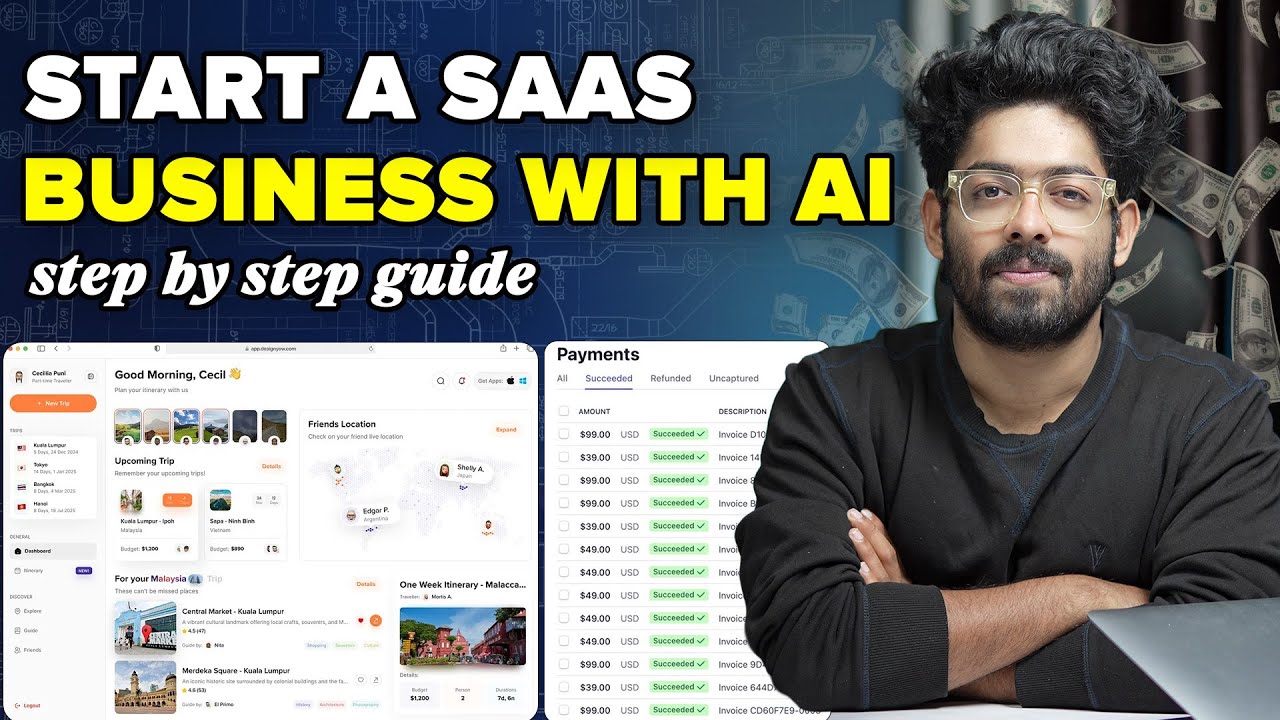 How To Start An Online SaaS Business With AI - Step By Step Guide [2025]