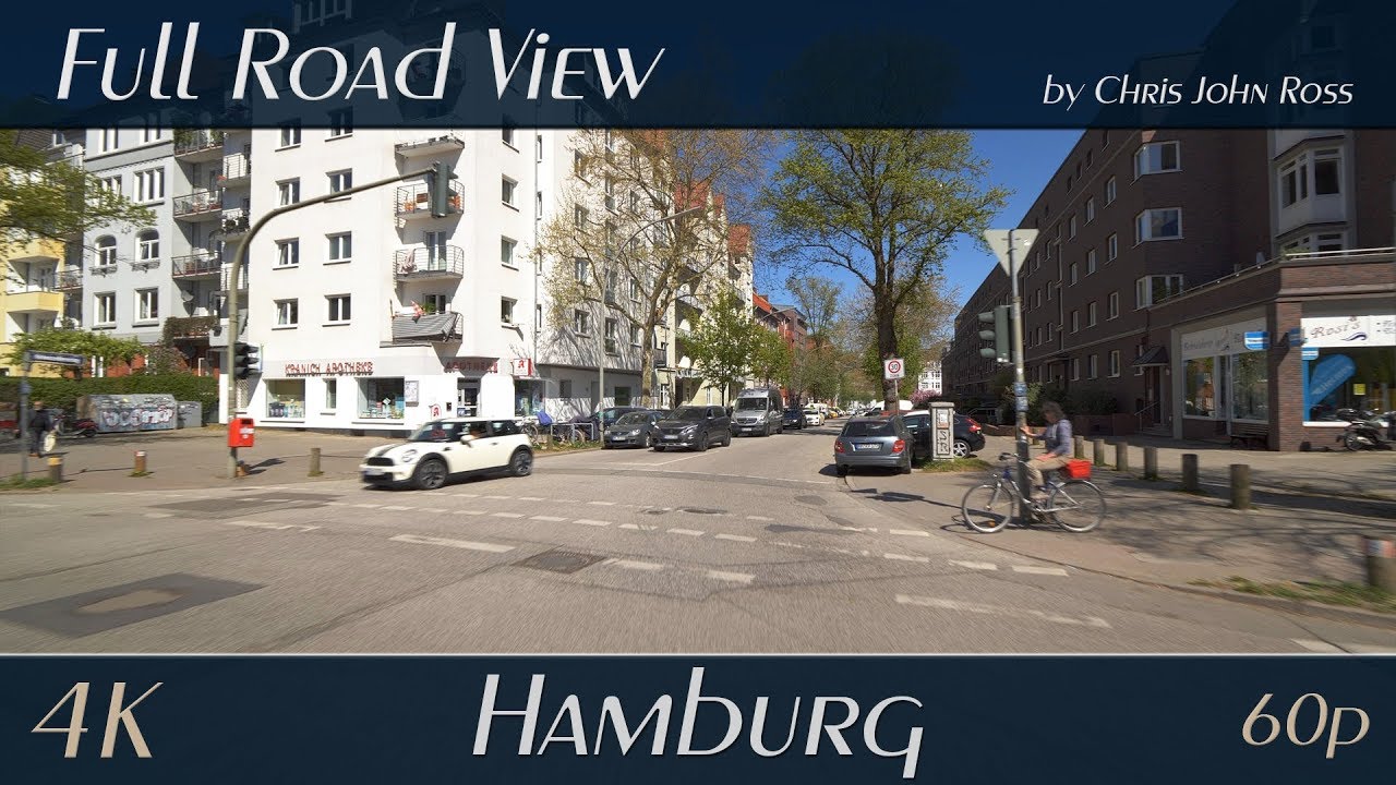 Hamburg, Germany: Ottensen, Bahrenfeld, Eidelstedt - Hohenzollernring, Schnackenburgallee - 4K UHD