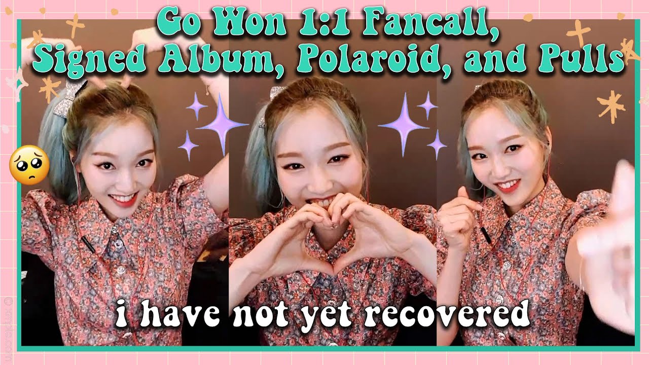 💗 I MET GO WON!!!! 💗 Loona Withdrama 1:1 Orbit Ring with 고원 + Signed Album, Polaroid, Pulls~