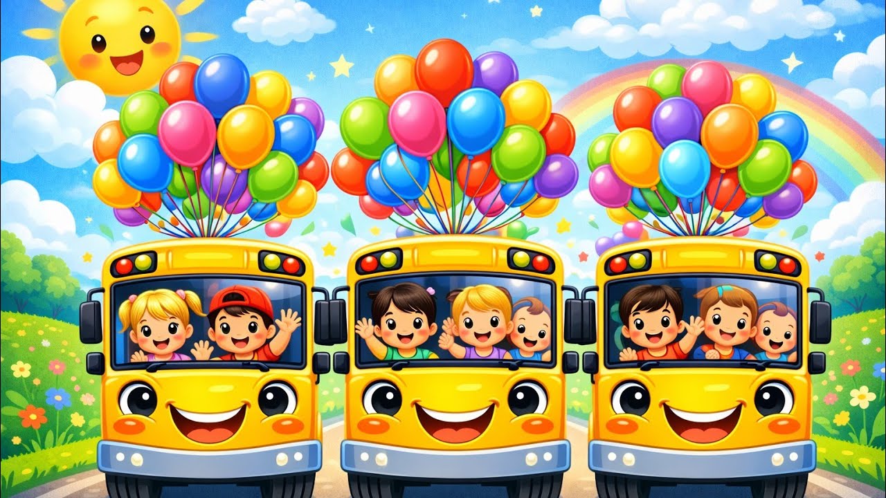👶🎶 Happy Baby Bus Ride 🚌 | Fun Nursery Rhymes for Kids 💛#babysongs #study #rhymes #song #kids#video 