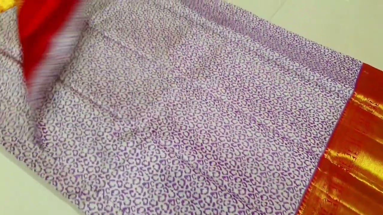 Most wanted colours combo Kanchipuram pure silk sarees full jacquard with cheetah 🐆print.9943345584