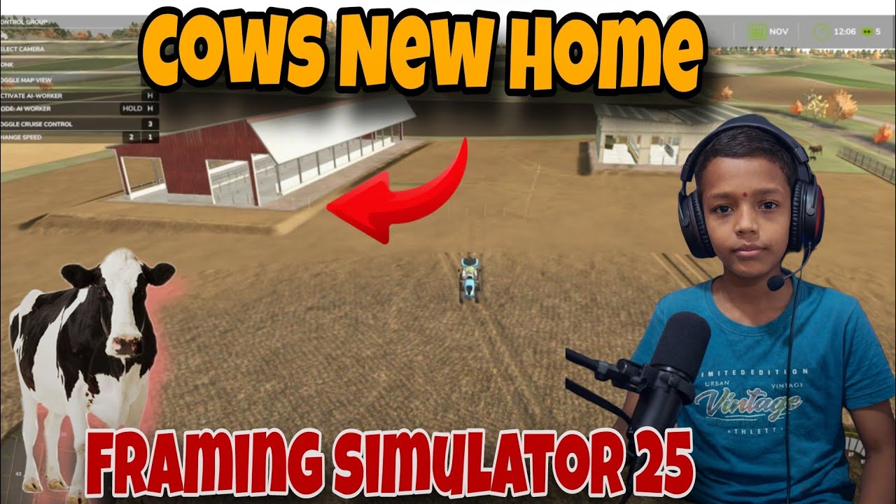 Finally Cows Got a New Home 🐄🚜 | Farming Simulator 25 Gameplay Hindi