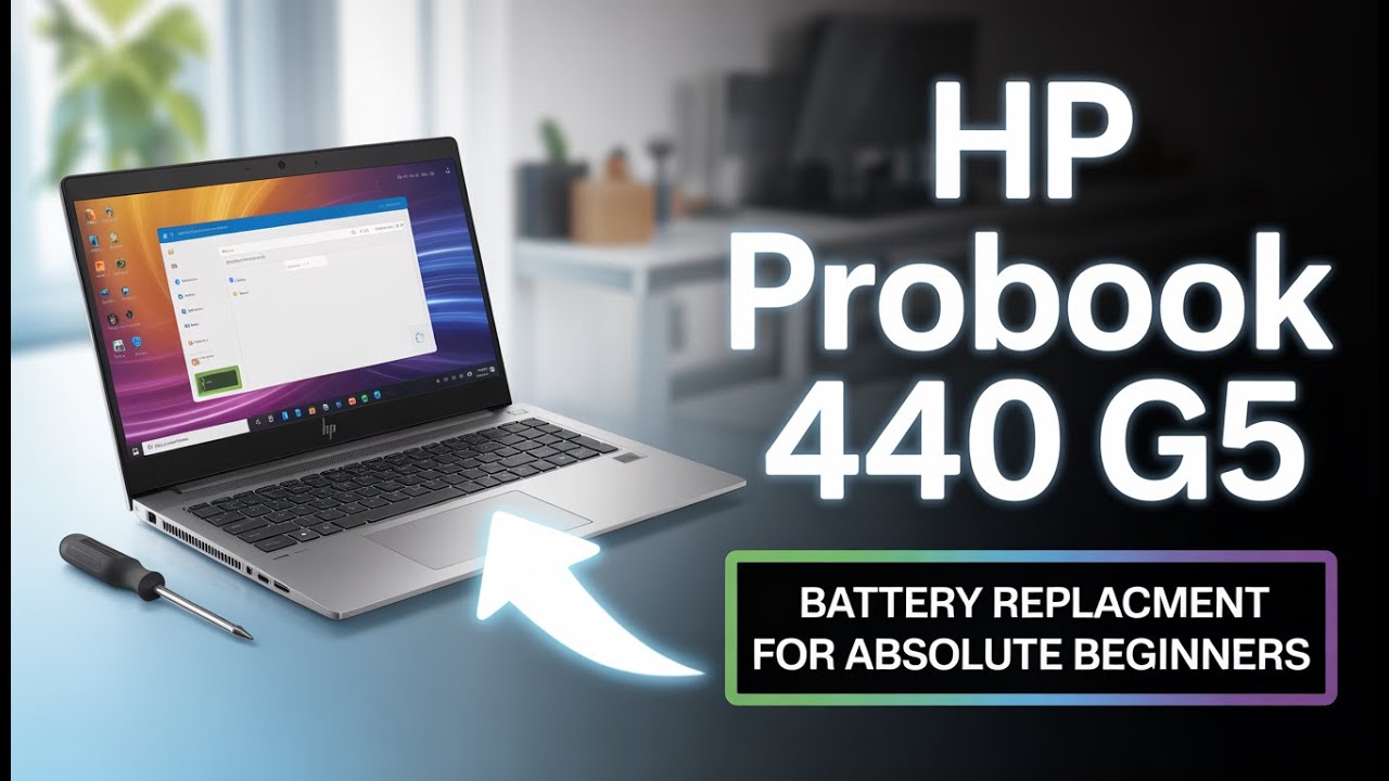 How to Replace HP ProBook 440 G5 Battery | Step-by-Step Guide for Beginners