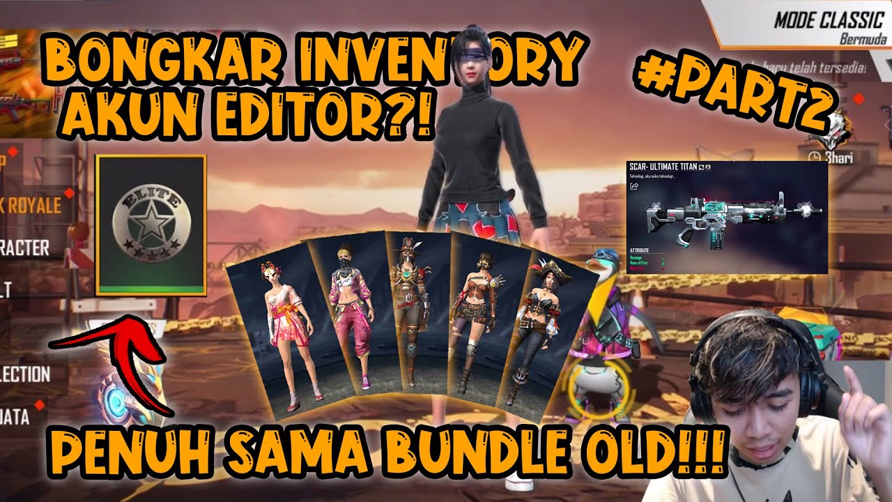 BONGKAR INVENTORY AKUN EDITOR PART #2?! BANYAK ITEM OLD JUGA!!