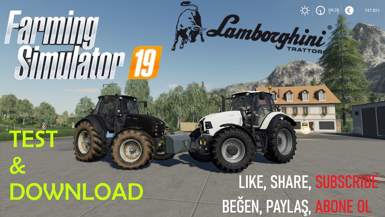 Farming Simulator 2019 Lamborghini Mach VRT v1.0 Trakt&ouml;r Mod Test & Download