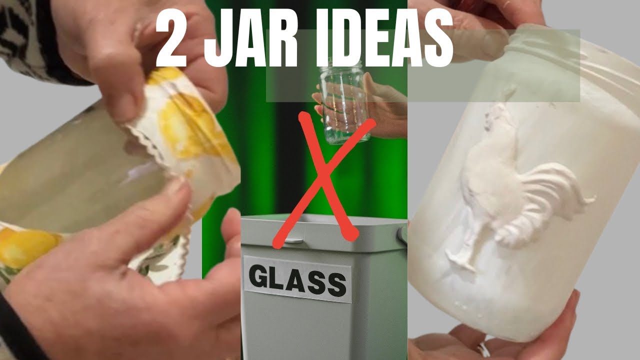 Glass jars turned into home decor, you won’t believe the transformation #upcycling #homedecor  