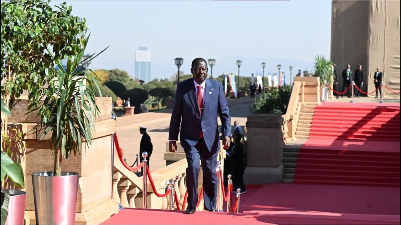 Raila Odinga's Grand entrance at President Cyril Ramaphosa's Inauguration Ceremony in South Africa.