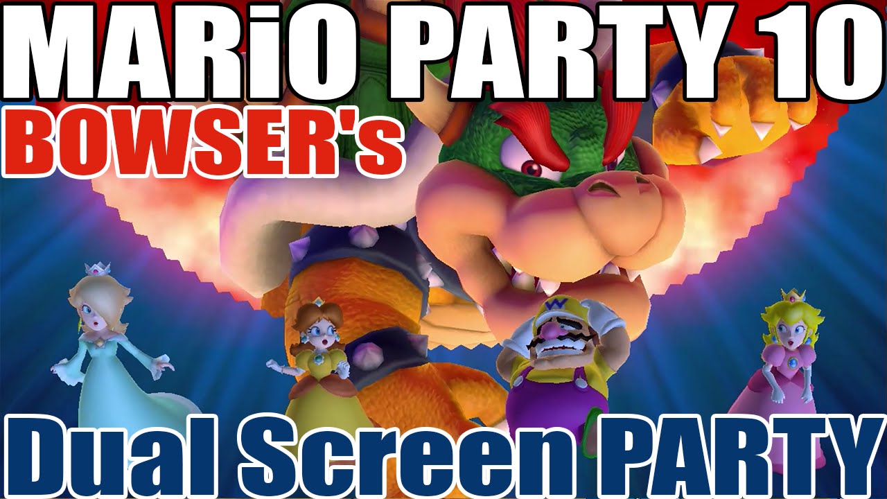 Mario Party 10 - BOWSER's (Gamepad Capture) PARTY (with Wario. Daisy, Peach, Rosalina)