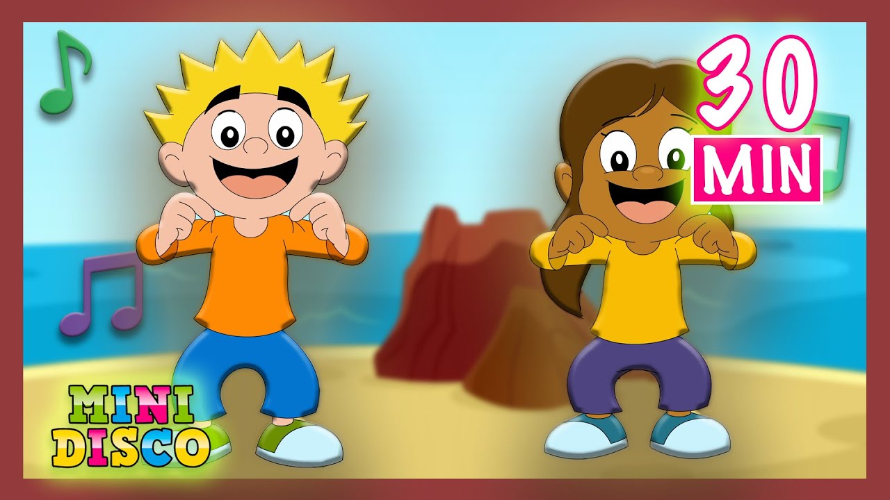 Hoofd Schouders Knie en Tenen en Andere Kinderliedjes |  30 Min Compilatie ⏰ | Minidisco