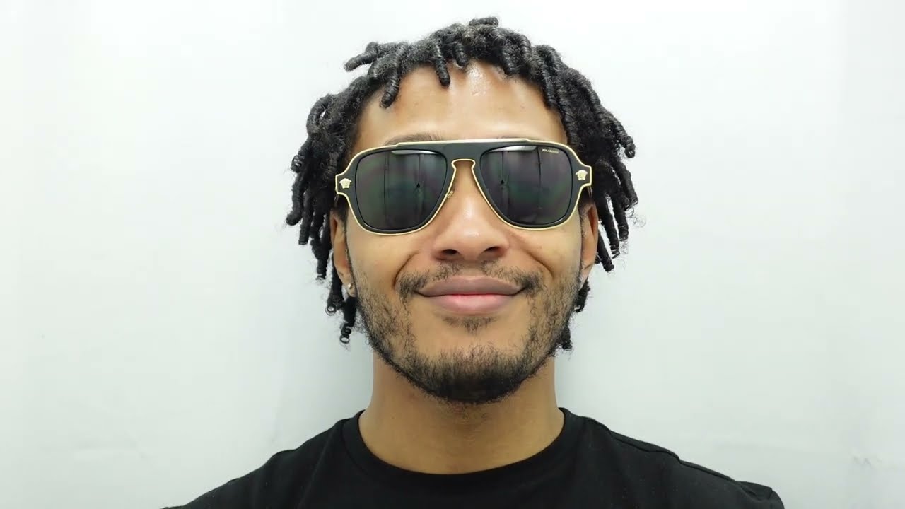 Male model wearing Versace VE2199 100281 Sunglasses